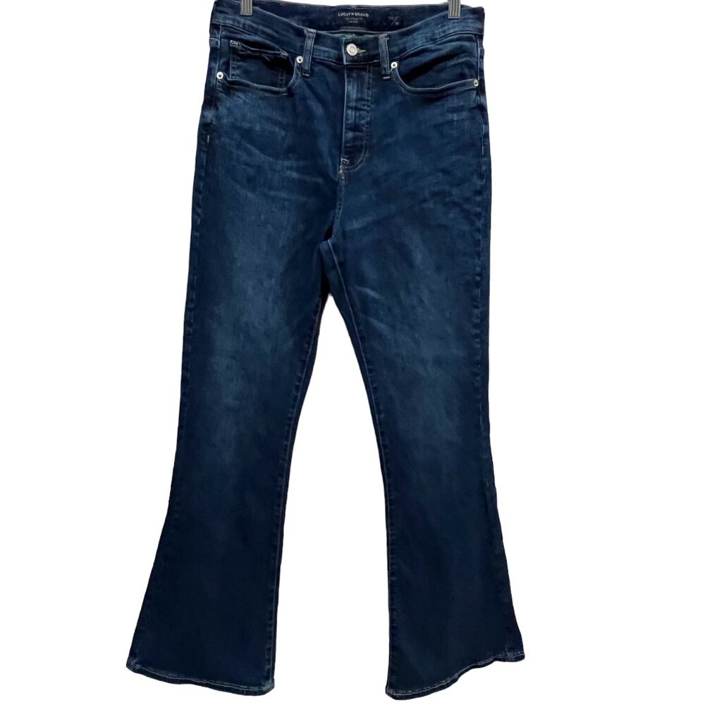 Lucky Brand High Rise 'Stevie Flare' Jeans, Med Wash, 10